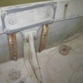 Broken Transom with Steel supports
